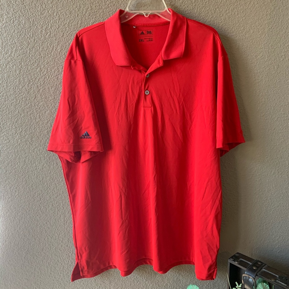 Adidas Red Polo Shirt 2XL